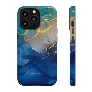 Blue Alcohol Ink - Protective Phone Case