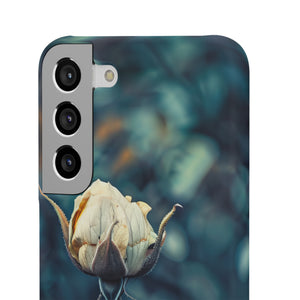 Teal Rosebud Serenade | Slim Phone Case for Samsung