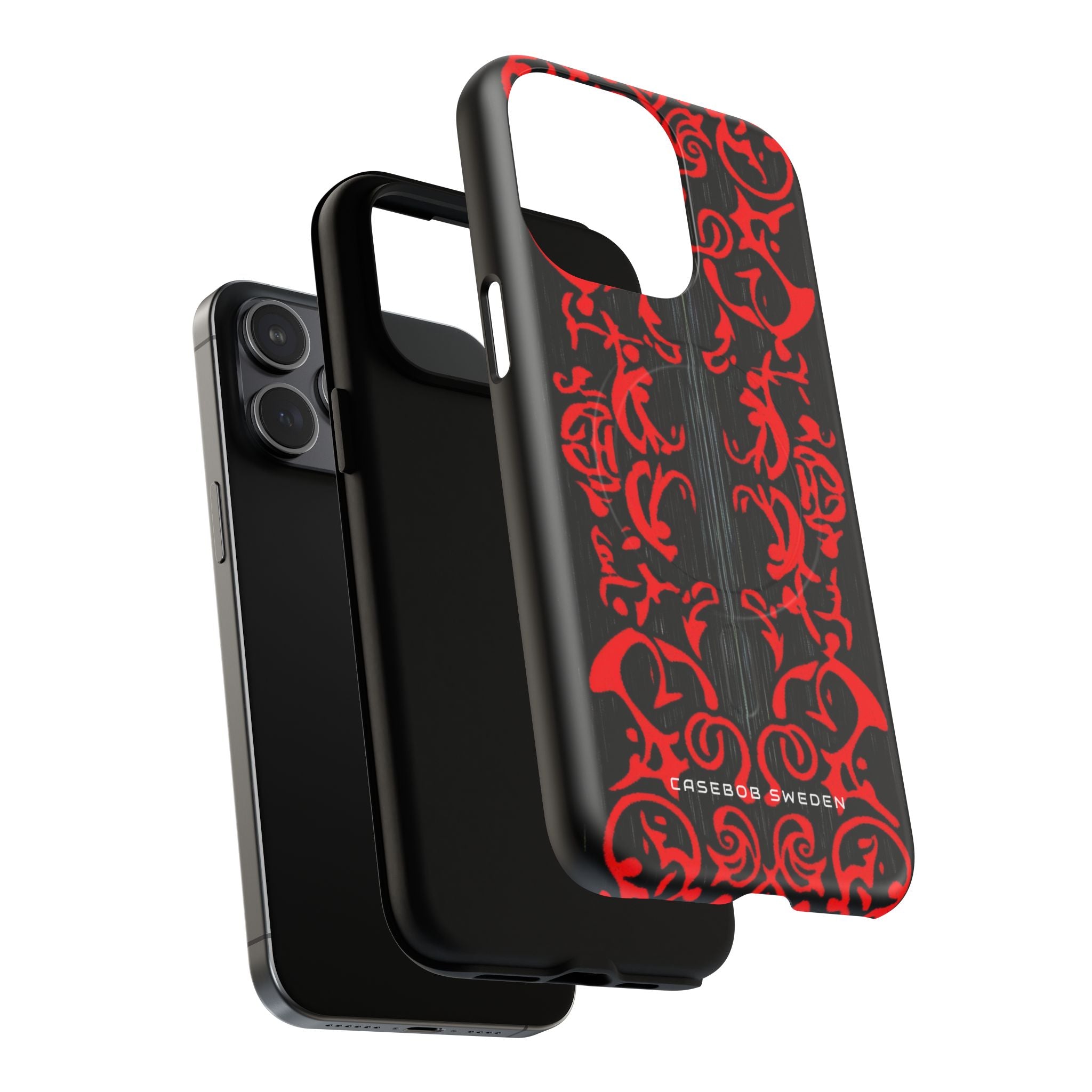 Gothic Crimson Symmetry iPhone 15 | Tough+ Phone Case