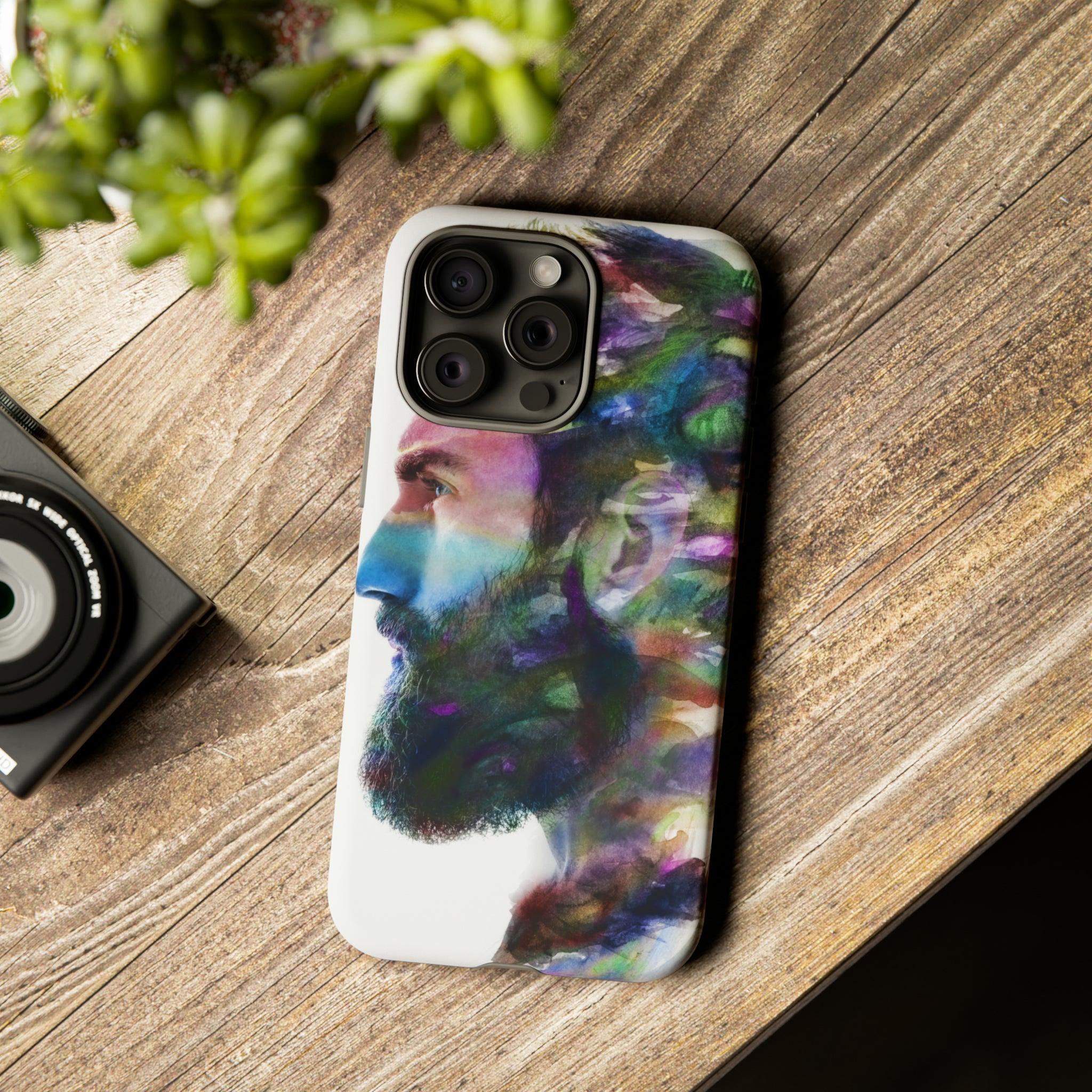 Watercolor Portrait - Protective Phone Case