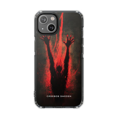 Gothic Crimson Ascension iPhone 14 - Clear Impact Phone Case