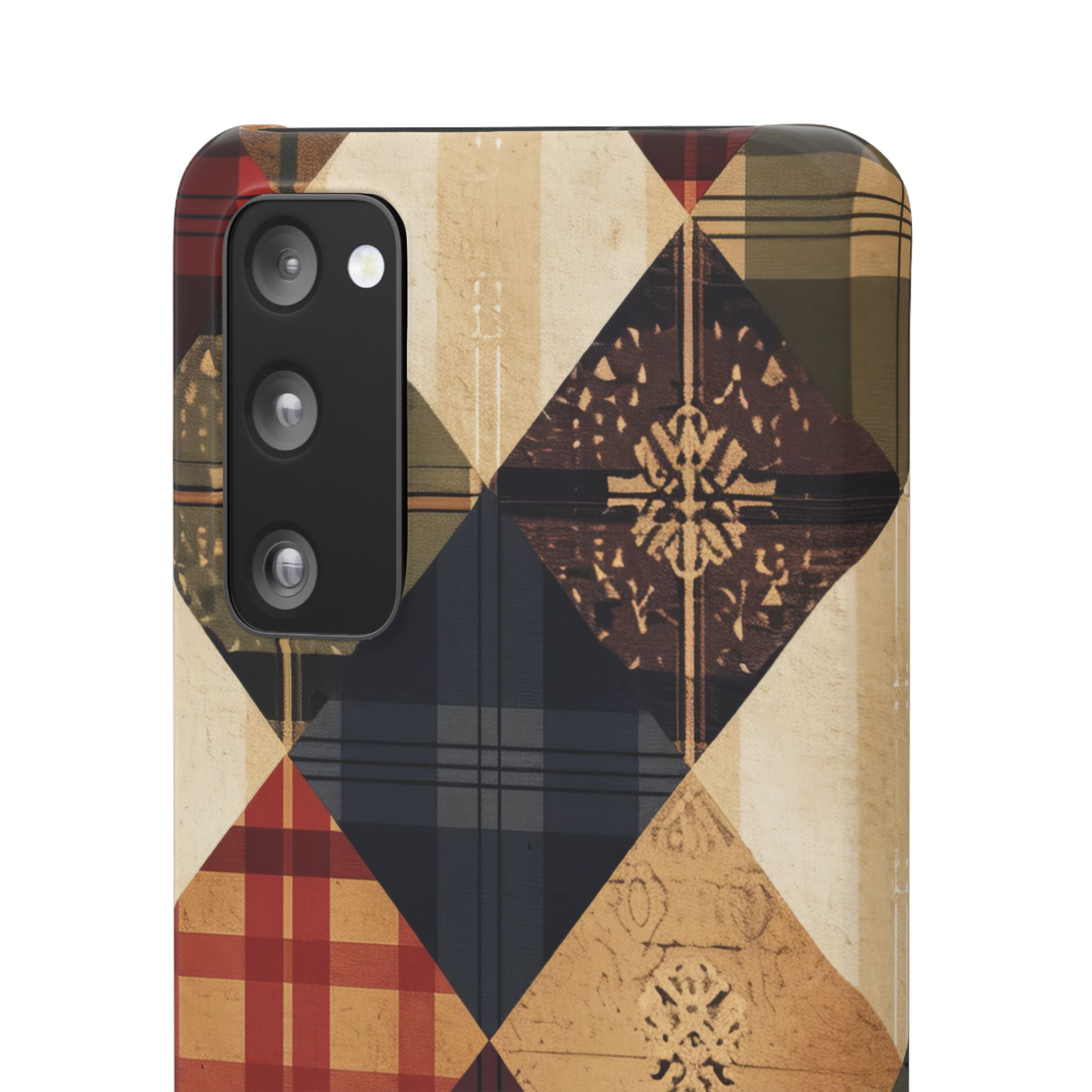 Rustic Geometric Patchwork Harmony Samsung S20 - Slim Phone Case