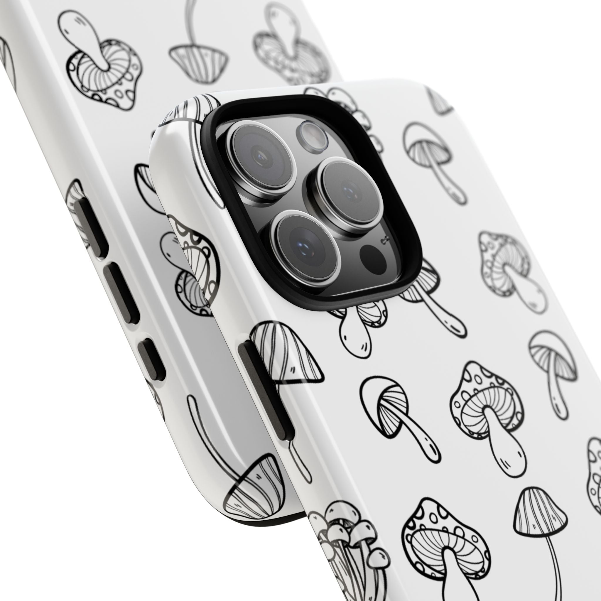Mushroom Line Play - iPhone Case