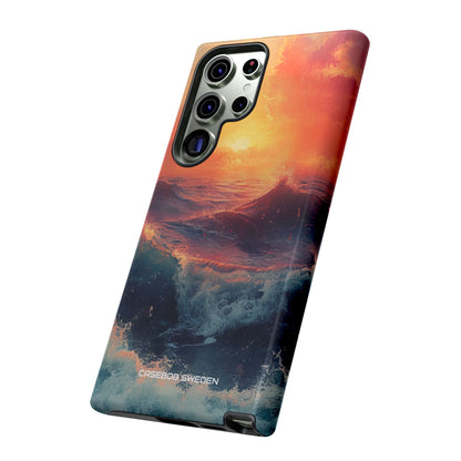 Ocean Sunset Waves - Tough Samsung S23 Phone Case