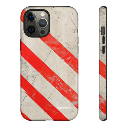 Crimson Line Minimalism - Protective Phone Case