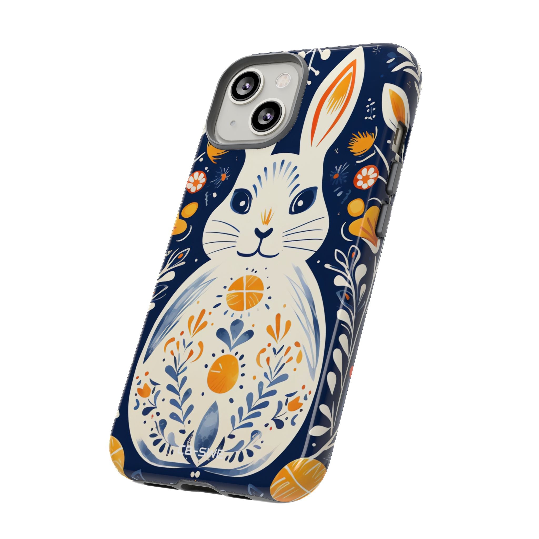 Floral Rabbit Joy - iPhone Case