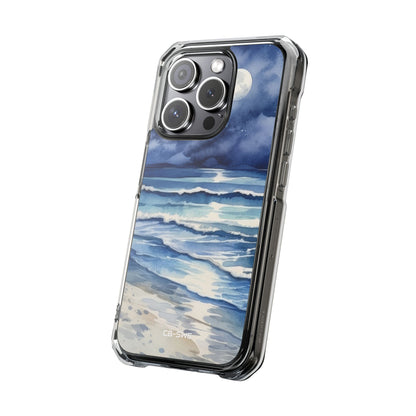 Moonlight Reflects Waves iPhone Case - Impact