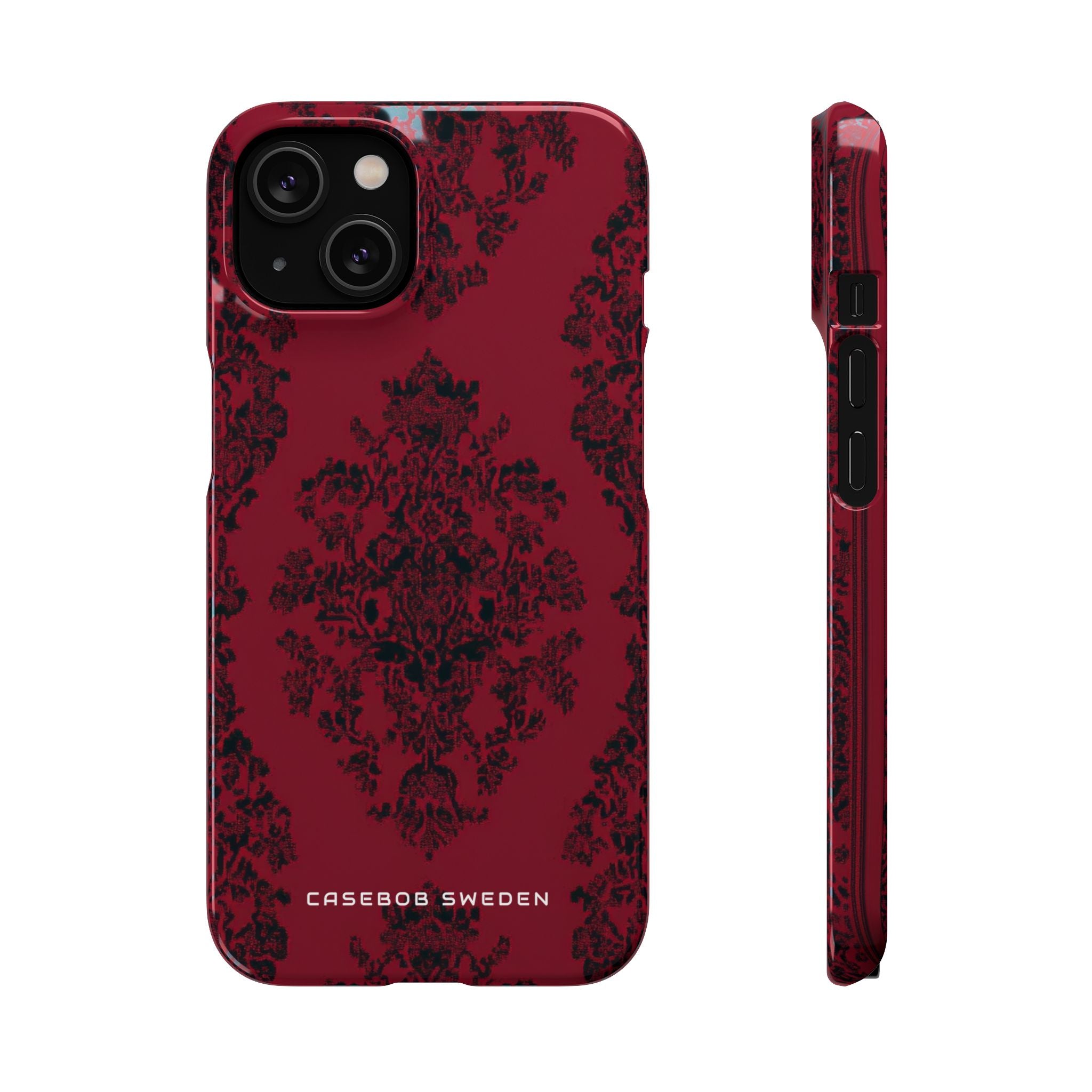 Gothic Crimson Elegance iPhone 14 - Schlanke Handyhülle