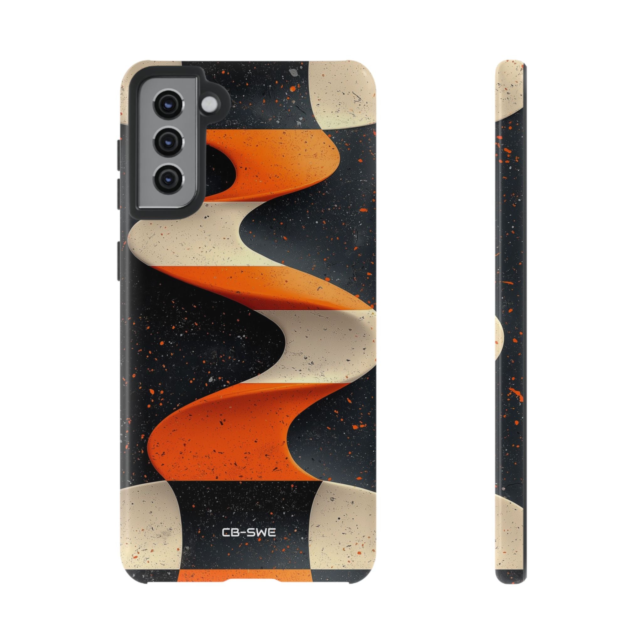 Orange Waves Flow - Samsung Case