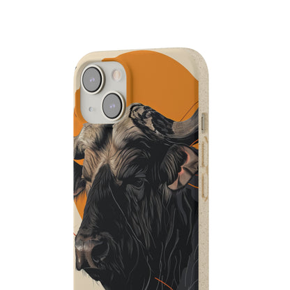 Majestic Buffalo Sun | Biodegradable Phone Case