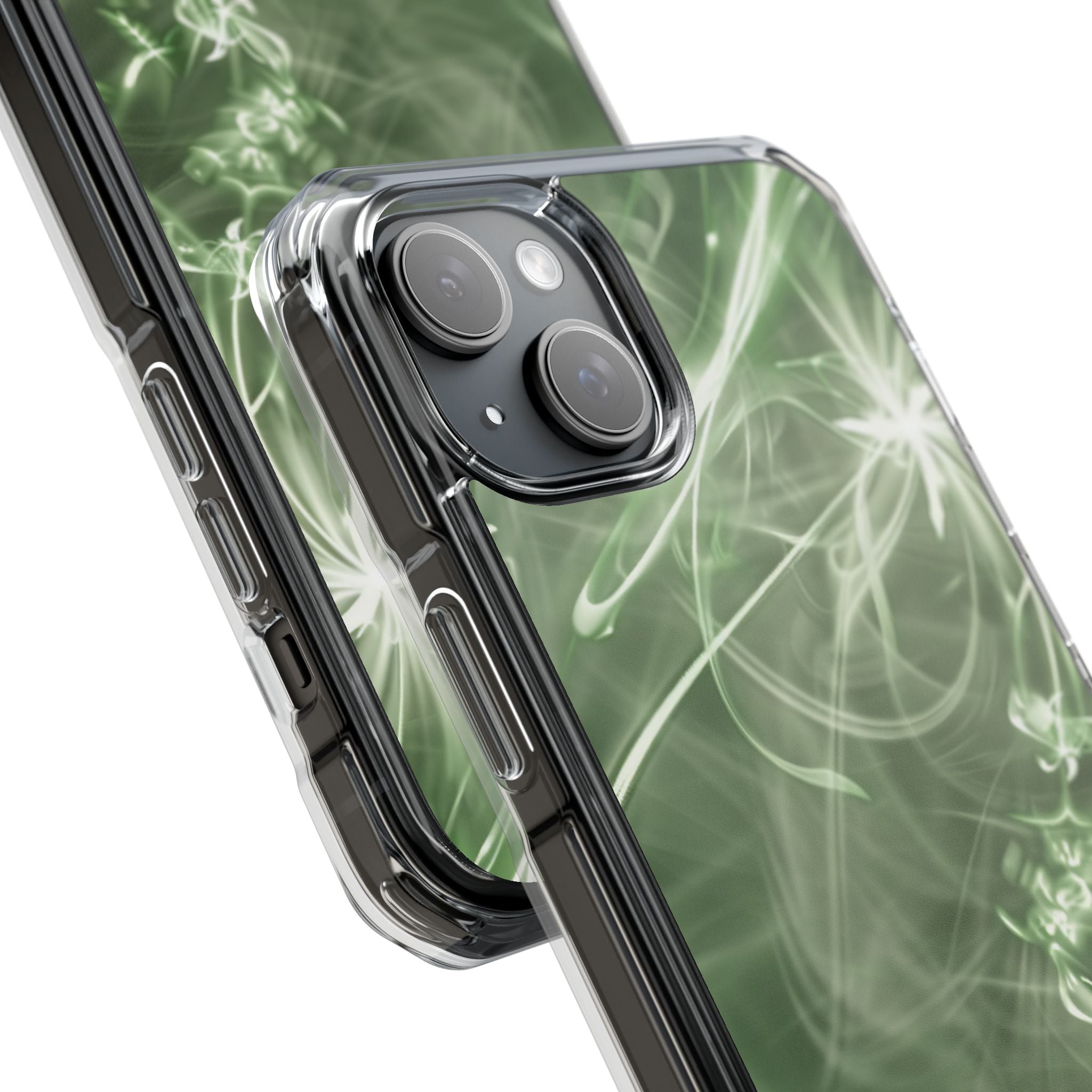 Green Spirit Flow iPhone 15 - Impact Clear+