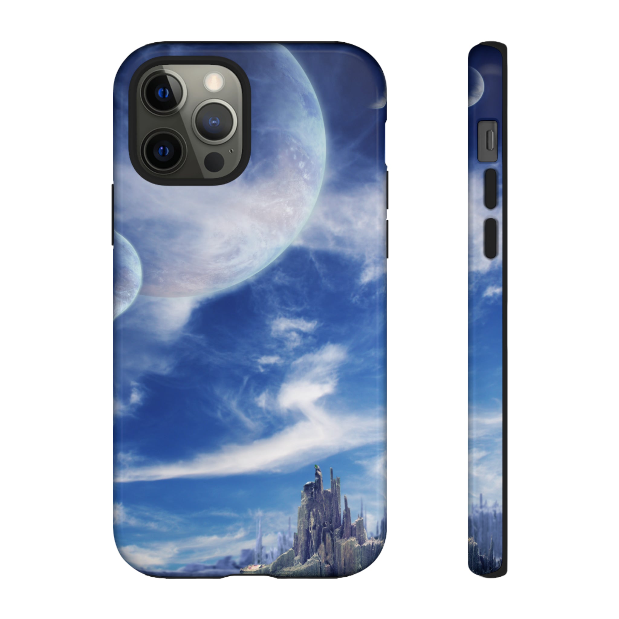 Landscape in fantasy planet 89 - Protective Phone Case