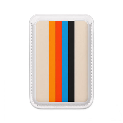 Sateenkaariraitaiset beige-lompakko – MagSafe-valmis