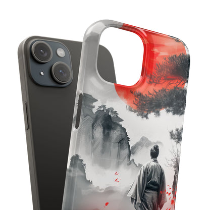 Zen Harmony: Japanese Serenity in Motion iPhone 15 - Slim Phone Case