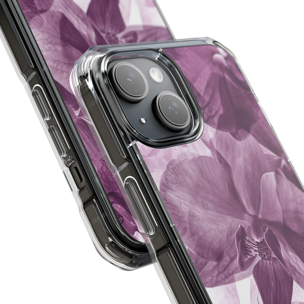 Radiant Orchid Design | Handyhülle für iPhone (Clear Impact Case – magnetisch) 