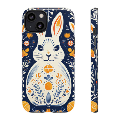 Floral Rabbit Joy - iPhone Case