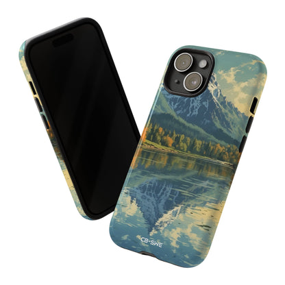 Mountain Reflects Calm - iPhone Case