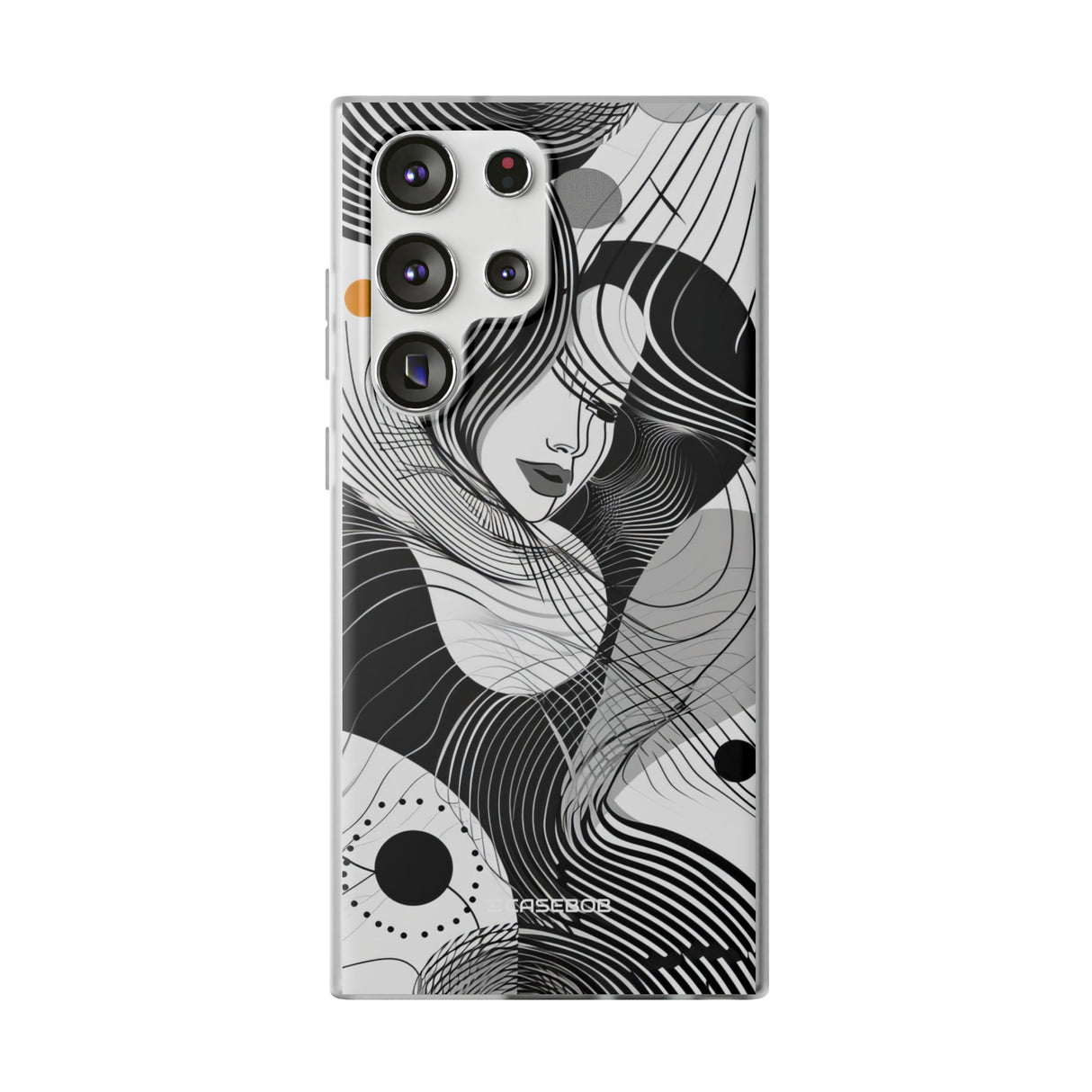 Fluid Noir Rhythm | Flexible Phone Case for Samsung Galaxy