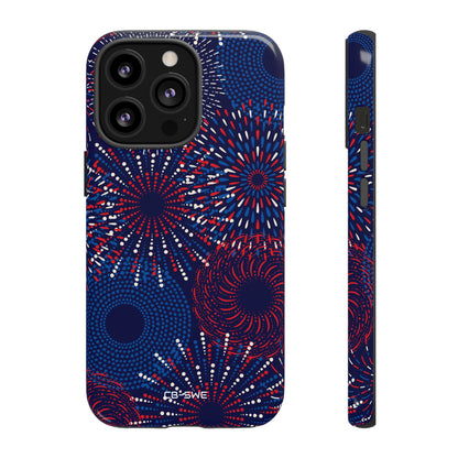 Vibrant Circles Emerge - iPhone Case
