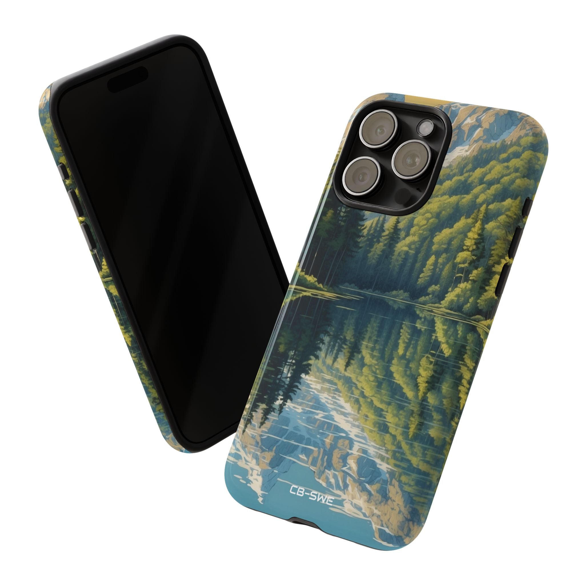 Mountain Peaks Reflect - iPhone Case