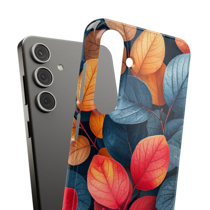 Vibrant Nature Leaves - Slim Samsung S24 Phone Case