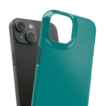 Dark Cyan iPhone 15 - Slim Phone Case