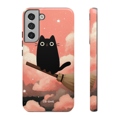 Cat Rides Broom - Samsung Case