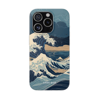 Cresting Blue Wave iPhone 15 Pro Case - Soft