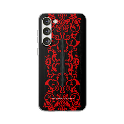 Gothic Crimson Symmetry Samsung S23 - Flexi Phone Case