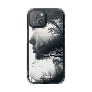 Nature Silhouette - Phone Case for iPhone (Clear Impact - Magnetic)