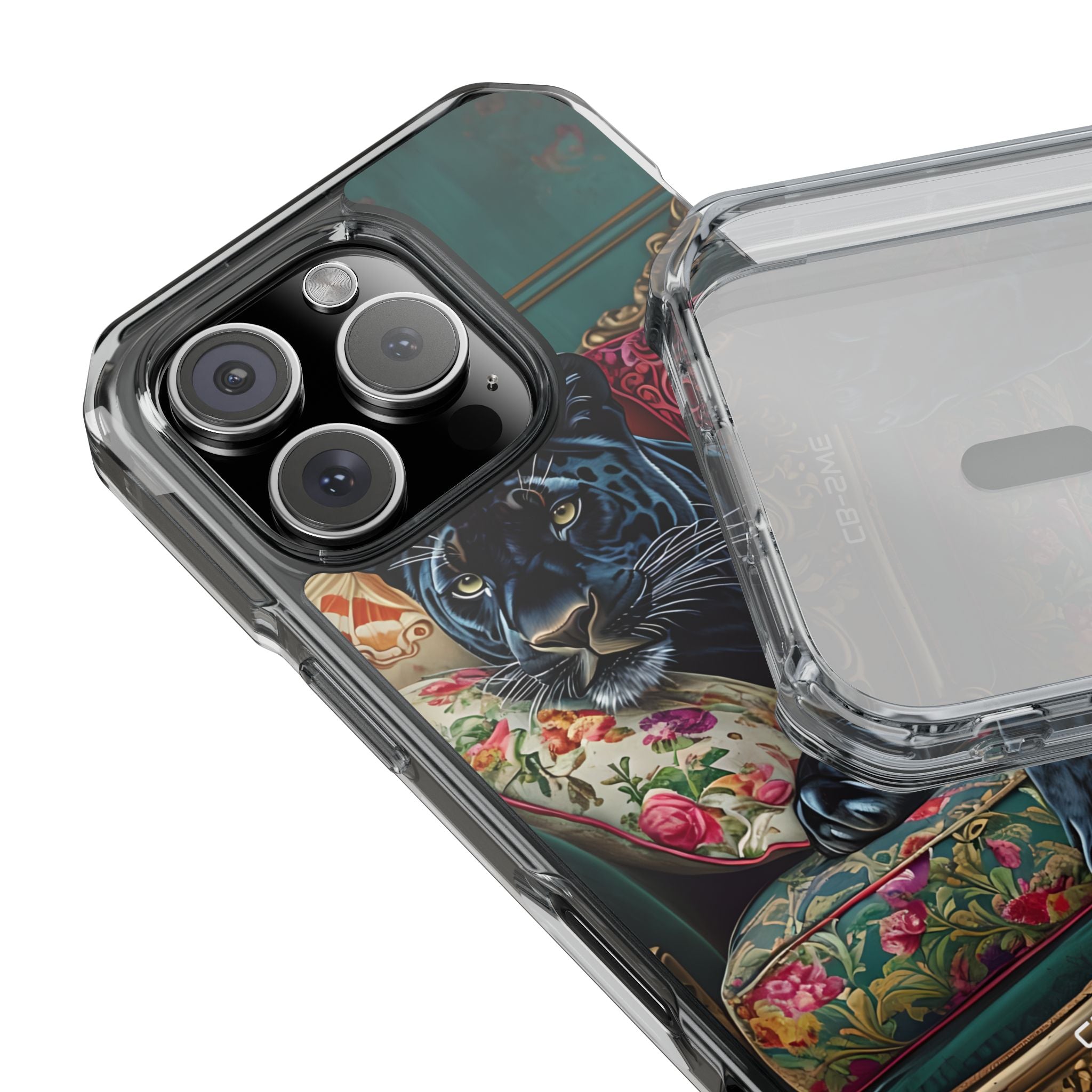 Panther on Vintage Chaise iPhone Case - Impact