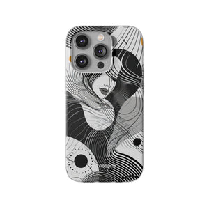 Fluid Noir Rhythm | Flexible Phone Case for iPhone