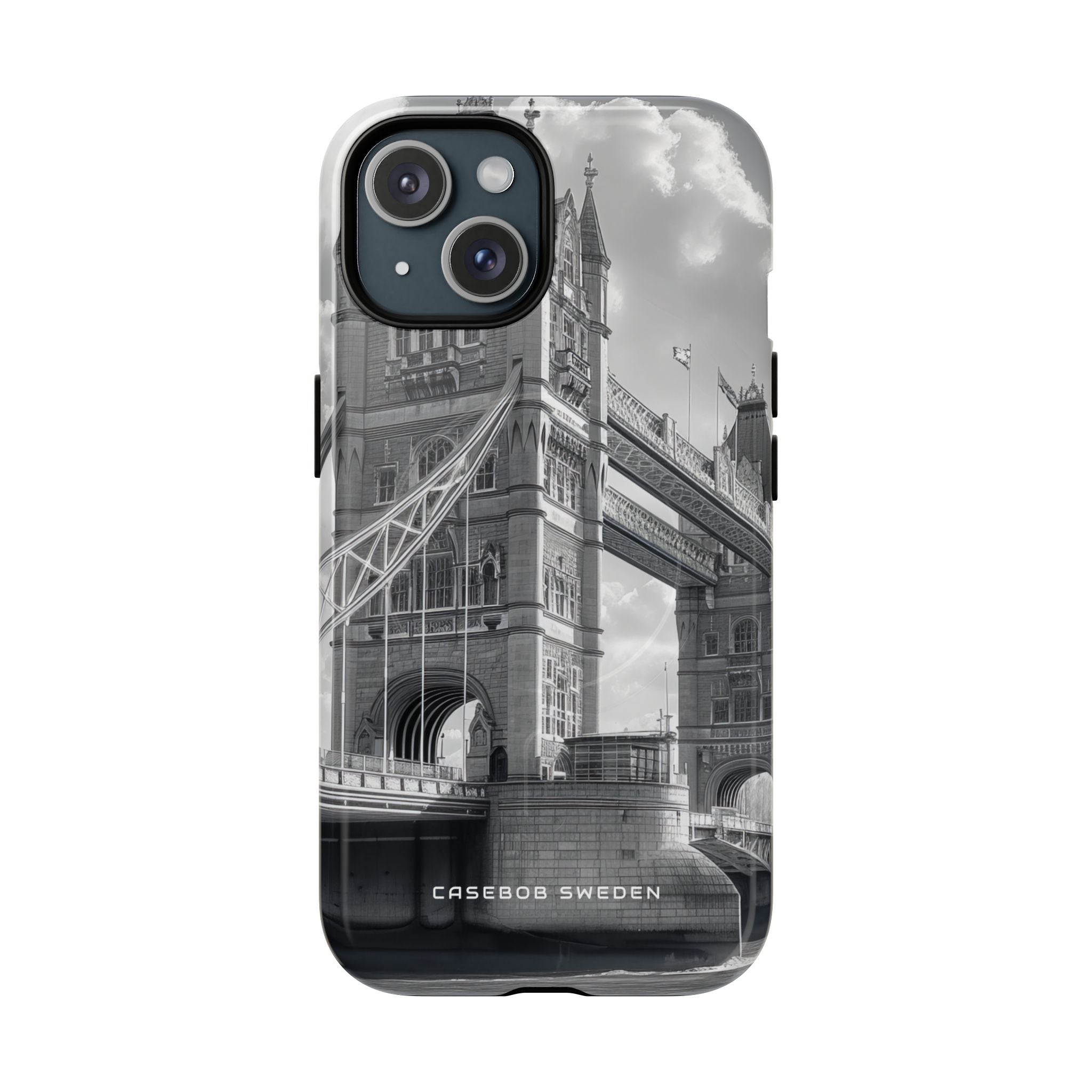 Tower Bridge Monochrome Architecture Study iPhone 15  Tough+ Phone Case