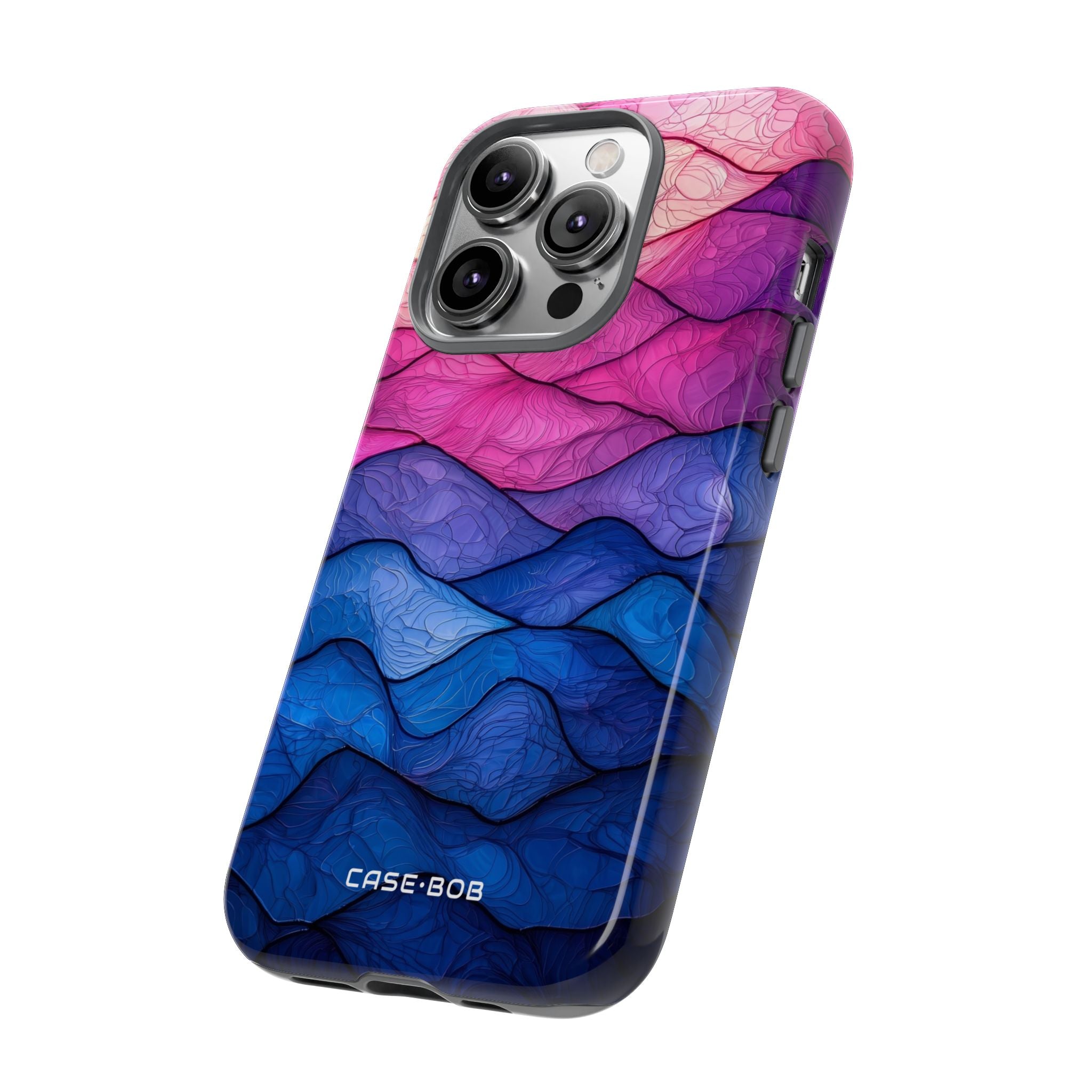 Wavy Vein Gradient iPhone 14 Pro Case - Tough