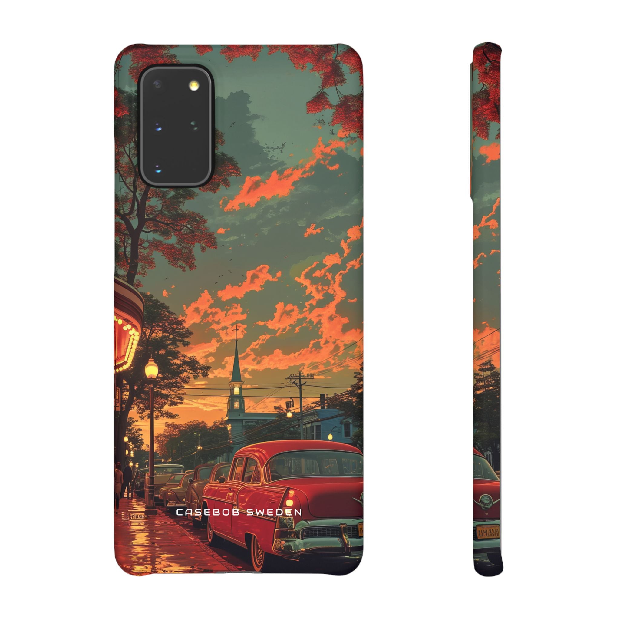 Mid-Century Nostalgia Streetscape Samsung S20 - Slim Phone Case