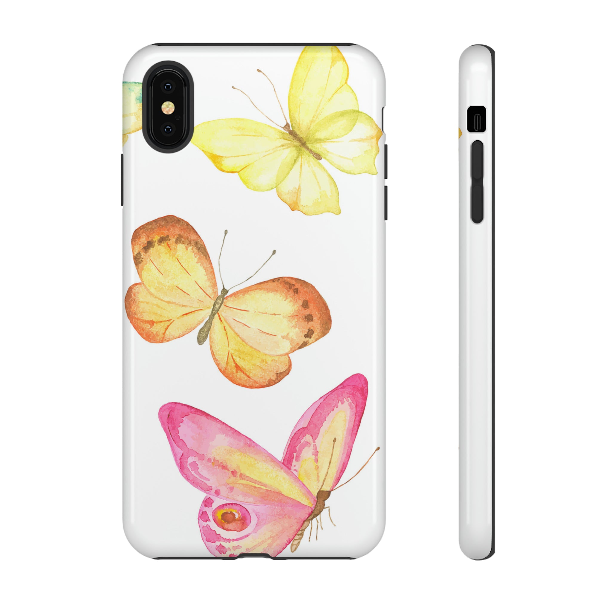 Watercolor Butterflyes - Protective Phone Case