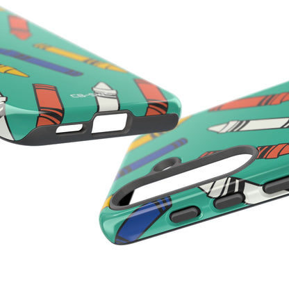Crayons Dance Playfully - Samsung Case