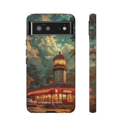 Vintage Moonlit Diner Fantasy Google Pixel 6 - Tough Phone Case