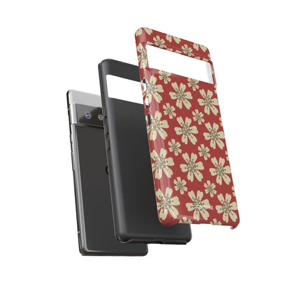 Retro Red Florals - Google Pixel Case