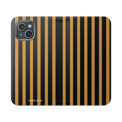 Golden Stripes - iPhone 15 Case - Wallet