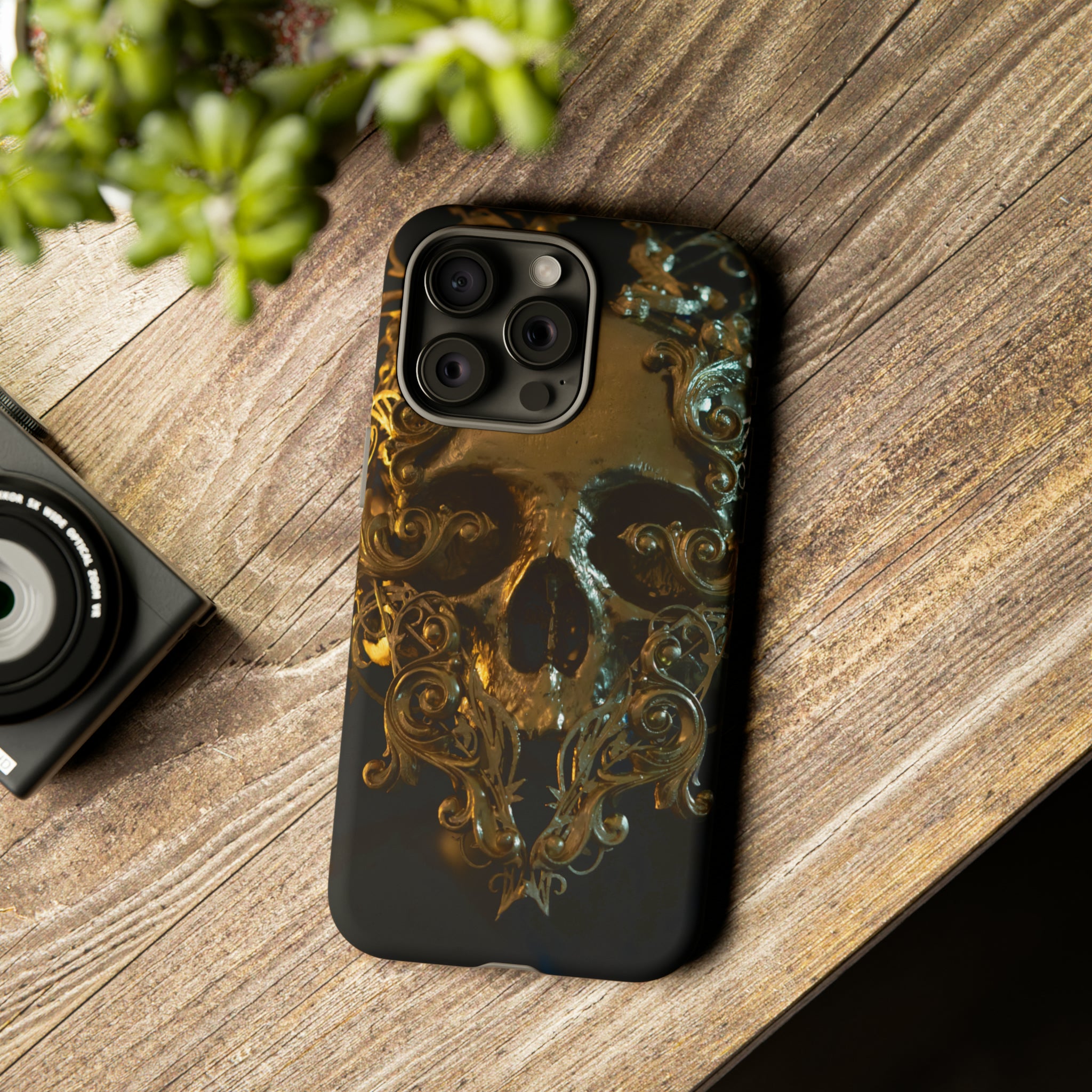 Golden Skull Trooper - Protective Phone Case