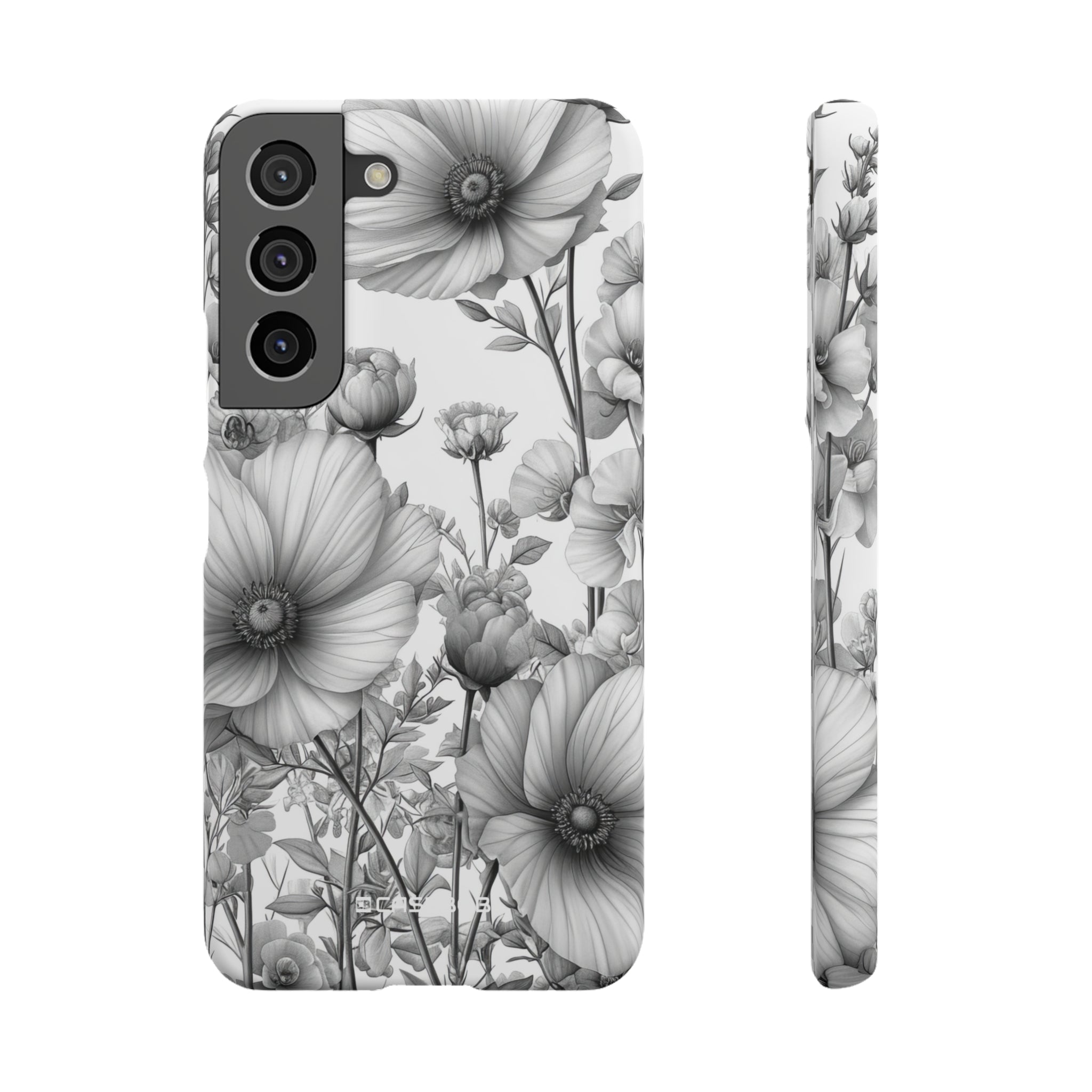 Monochrome Flora | Slim Phone Case for Samsung