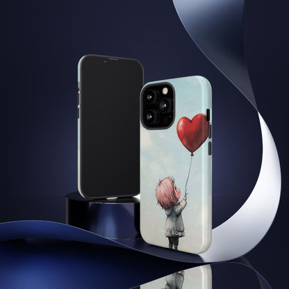 Heart Balloon Glow iPhone 13 Pro Case - Tough