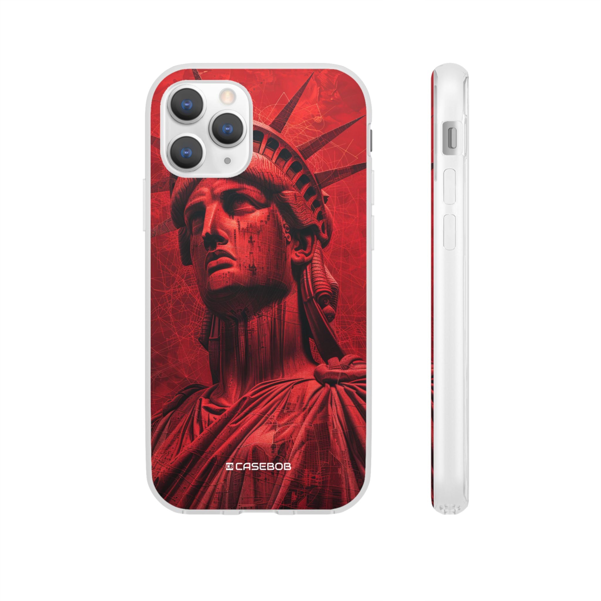 Red Liberty Revolution | Flexible Phone Case for iPhone