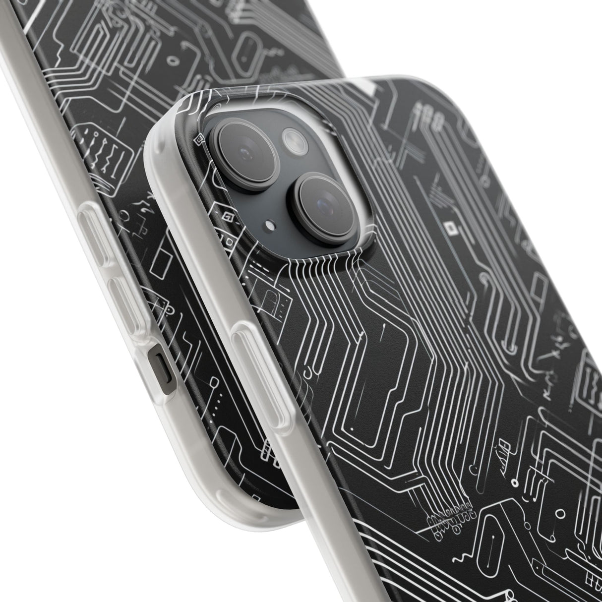 Cyber Circuitry Art | Flexible Phone Case for iPhone