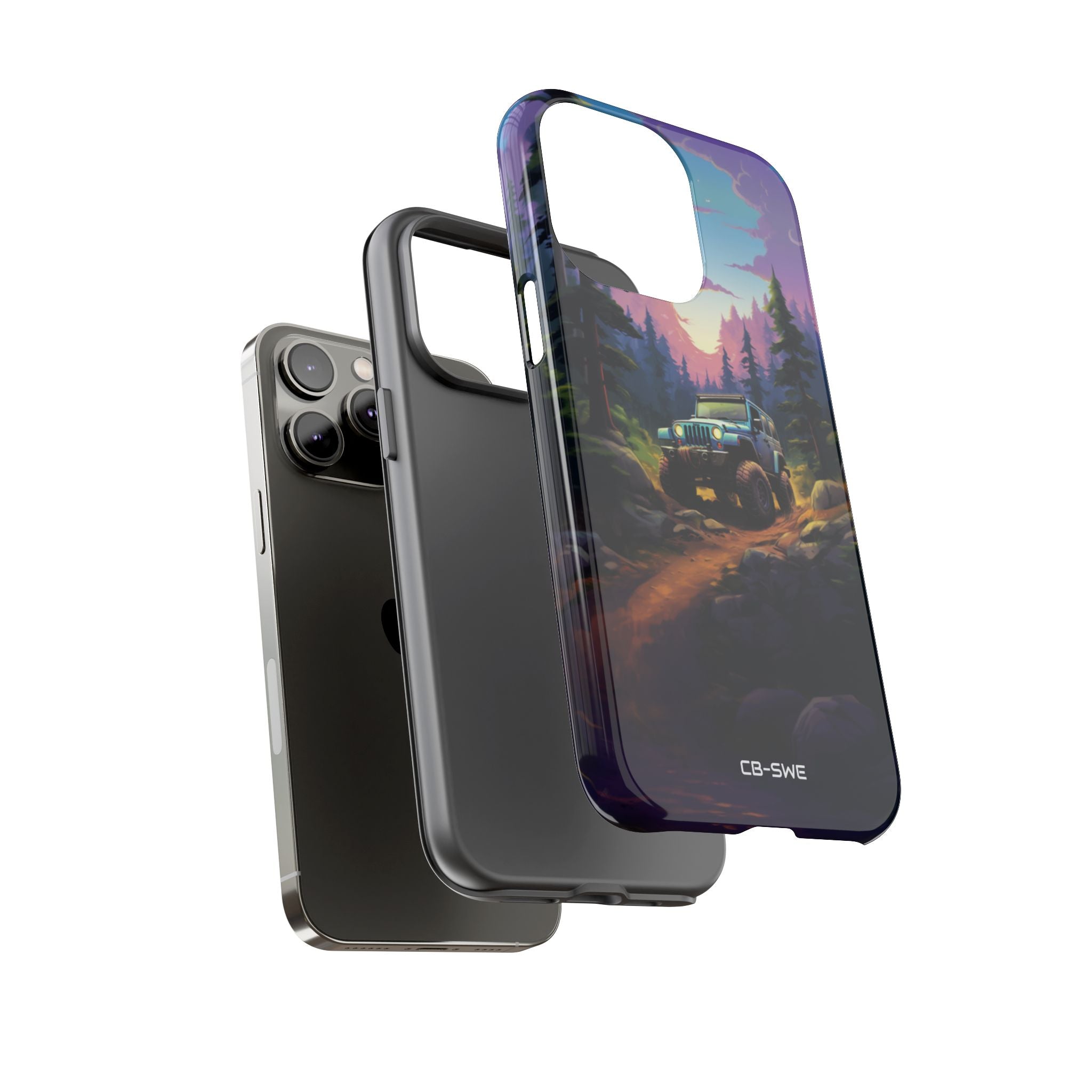 Sunset Forest Drive - iPhone Case