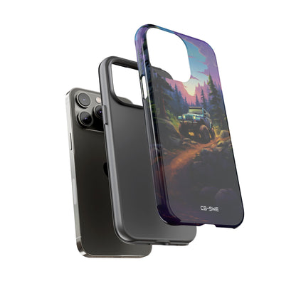 Sunset Forest Drive - iPhone Case