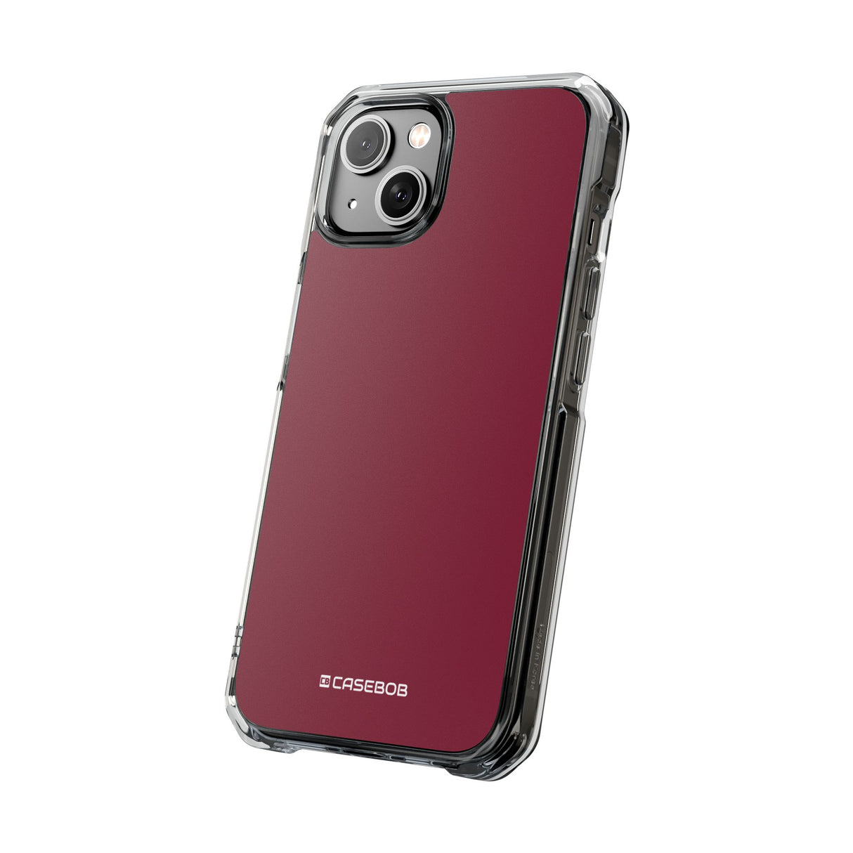 Claret Red | Phone Case for iPhone (Clear Impact Case - Magnetic)