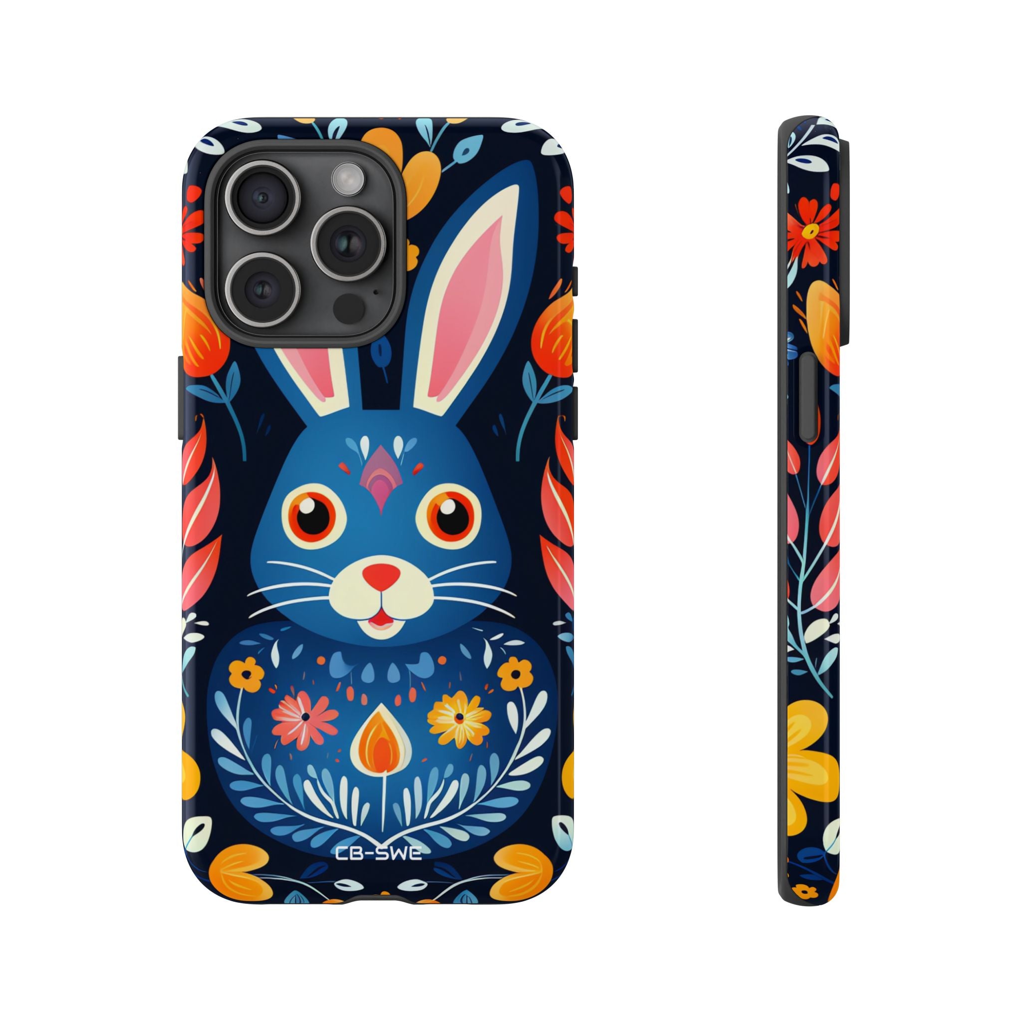 Bunny Jumps Joyfully - iPhone Case
