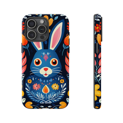 Bunny Jumps Joyfully - iPhone Case